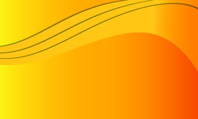 Modern Orange Curved Business Background