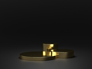 3D abstract render.Beauty products set for Cosmetic and skincare Packaging mockup luxurious design...