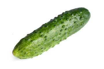 Fresh cucumbers isolated on white.