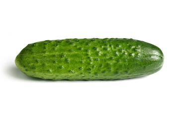 Fresh cucumbers isolated on white.