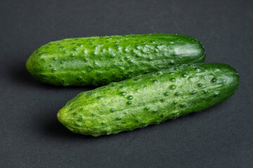 cucumbers on a wooden table