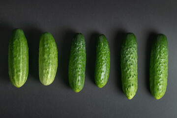 cucumber on a wooden background