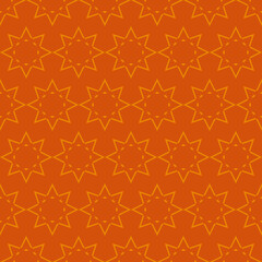 Abstract minimal sun patterns on orange background, Abstract vector wallpaper, Seamless pattern background.