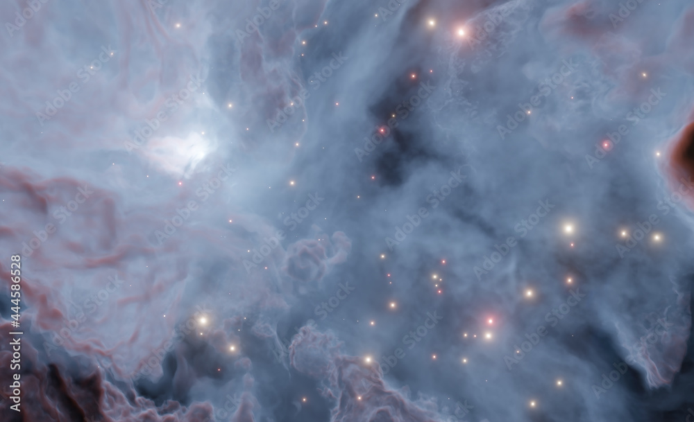 Canvas Prints space background with extrasolar nebula and stars