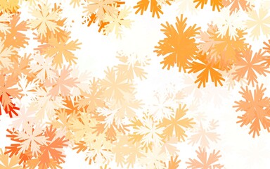 Light Orange vector natural background with flowers.