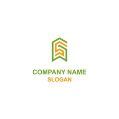 Obraz premium SG letter initial logo, capital letter in unique shape.