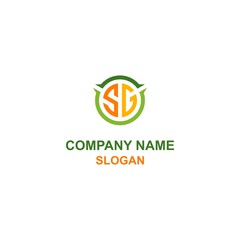 SG letter initial logo, capital letter in unique shape.