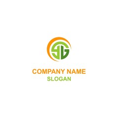 SG letter initial logo, capital letter in unique shape.