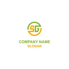 SG letter initial logo, capital letter in unique shape.