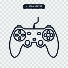 gamepad joystick icon symbol template for graphic and web design collection logo vector illustration