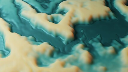 3d render abstract wallpaper with watery substance and sand.
