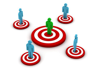 3d rendering business concept or theme. business team, leader