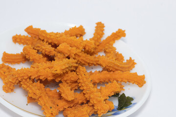 Indian Evening Snack isloated in white background