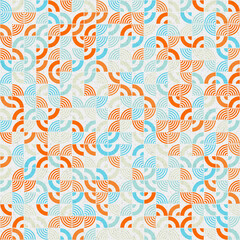 Abstract Geometric Pattern generative computational art illustration