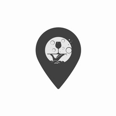 logo design creative spot and waitress