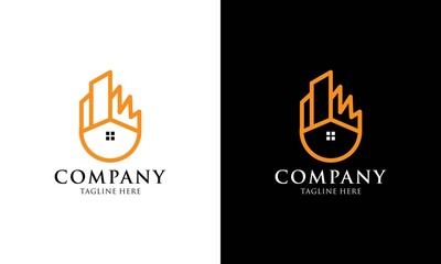 Letter U vector logo template, Color gold Letter U logo, Real Estate, Building and Construction Logo Design Template Vector Icon