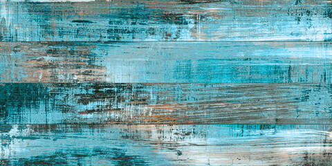cyan multi color wooden planks panted rough wood texture aqua  turquoise  blue unique wooden wall...