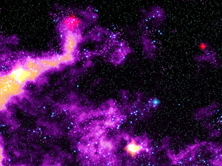 Abstract stars and nebula background