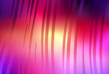 Light Pink, Yellow vector blurred bright texture.