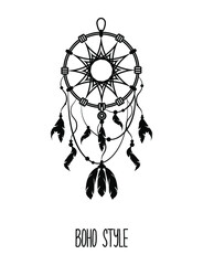 Dream catcher with feathers