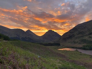 A Scottish summer sunrise