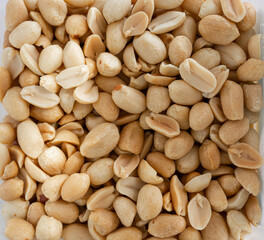 Peeled and roasted peanuts, with a little salt.