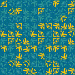 Abstract Geometric Pattern generative computational art illustration