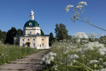 Church of Michael the Archangel in the village of Tarakanovo, Moscow region. In this church the...