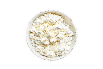 cottage cheese goat or sheep milk on the table healthy food meal copy space food background rustic top view keto or paleo diet