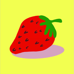 strawberry on a white background
