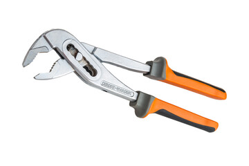 A type of adjustable wrench used for rotating or fixing pipes and other parts of arbitrary shape differs from conventional adjustable wrenches in that the pipe wrench compresses the part