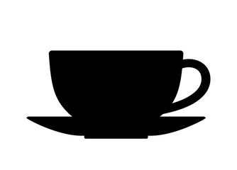 cup of coffee or tea isolated on white background