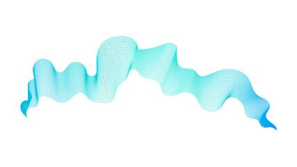 Abstract backdrop with wave gradient lines