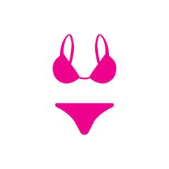summer sexy women's clothing bikini logo icon symbol
