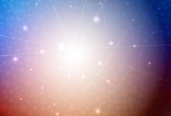 Light Blue, Red vector background with stright stripes.