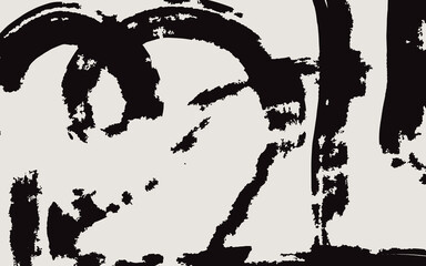 Vector organic grunge pattern. Abstract background with brush strokes. Hand drawn texture. Modern graphic design.