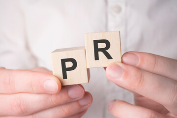 pr concept. Acronym of questions and answers or job of tester or quality engineer.