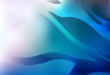 Light BLUE vector glossy abstract backdrop.