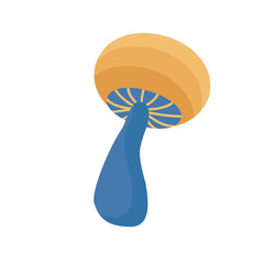 Fancy mushroom icon isolated vector illustration. Clipart.