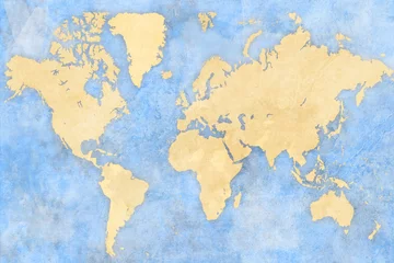 Papier Peint photo Carte du monde carte du monde pierre texture modèle toile de fond