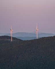 Mountaintop windmills