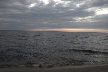 Summer morning on a calm sea