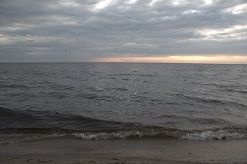 Summer morning on a calm sea