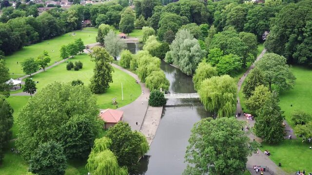 Beautiful Public Park with Lake View