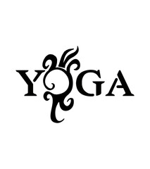 California tattoo yoga graphic design vector art