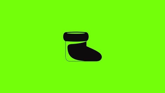 Woman shoes icon animation