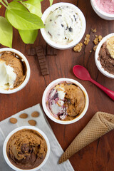 Helados de muchos sabores