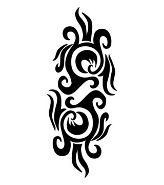 Tattoo tribal pattern graphic design vector art