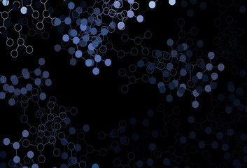 Dark Purple vector texture with artificial intelligence concept.