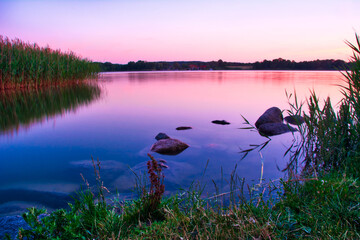 Beautiful landscape with a lake